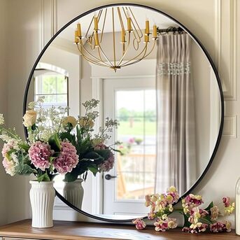 Mumbai, Furniture, INR 3999,  Buy Large Round Mirrors Online In India