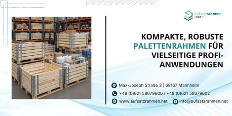 Berlin, Logistics, Kompakt, Robust & Mehrfach Nutzbar: Innovative Palettenrahmen F?r Professionelle Anwendung