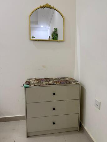 Al Bawadi, Furniture, SAR 150,  Drawer Cabinet & 3 Seater Sofa