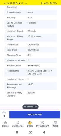 Riyadh, Bicycles, SAR 900,  Electric Scooter Xiaomi Scooter 4 Lite 2 Months Old