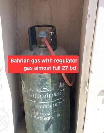 Manama, Household Items, BHD 27,  Bahrian Gas With Regulator Has Filed 27 Bd Msg 3670 8372 Wts Ap