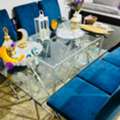 SAR 1500,  Corner Sofa, Dining Table And Chairs, Bed, Drower  ، طاولة طعام ، سرير مع مرتبة، دول