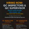 QC Inspectors & QC Supervisor (Multi-discipline)Valid Abu Dhabi Visa Required -  Abu Dhabi