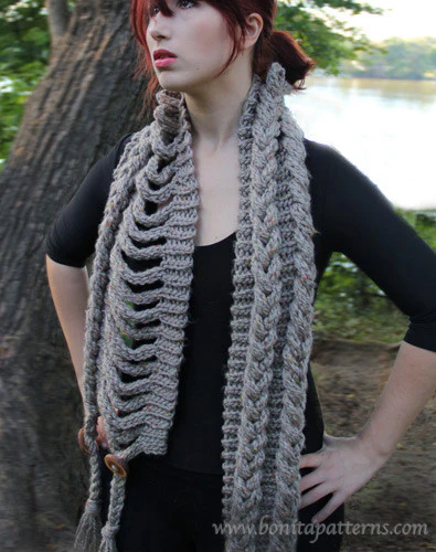 Miami, Clothing & Accessories, USD 6,  Braided Scarf Crochet Pattern Bonita Patterns