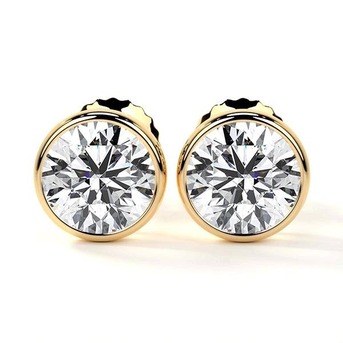 New York, Jewelry, USD 1613,  Shop Lab Diamond Stud Earrings Online At GemsNY