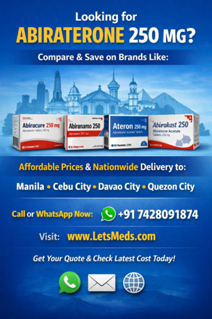 Makati City, Health & Beauty Items, PHP 1,  Abiraterone Ateron & Abirakast Price Philippines