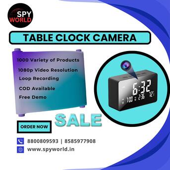 New Delhi, Electronics, INR 4000,  Table Clock Spy Camera Wholesalers In Tamil Naidu - Spy World