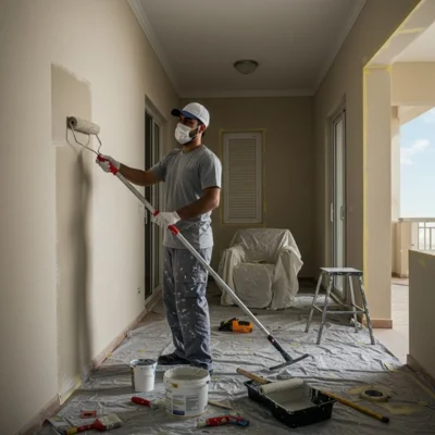 Manama, Construction, Exterior & Interior Wall Painting Works ( Multi Storey Building, Villas, Offices )