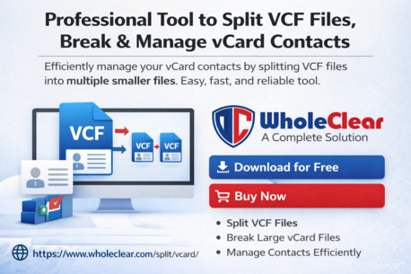 New York, Computer, Fast And Secure VCF File Divider For Bulk Contacts
