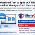 Fast And Secure VCF File Divider For Bulk Contacts