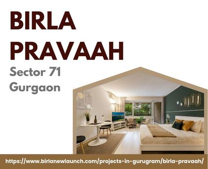 Gurgaon, Apartments/Houses, Furnished,  3 BR,  2000 Sq. Feet,  Birla Pravaah Sector 71 Gurgaon - Spacious Flats