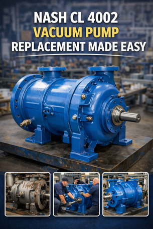New York, Business, Nash CL 4002 Vacuum Pump Replacement Made Easy