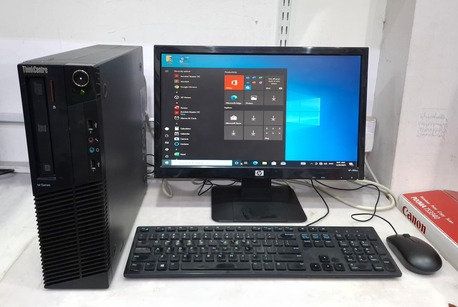 Manama, Computers, BHD 35,  LENOVO Core I5 Computer Set With 19" HD Wide Monitor 8GB RAM + 500GB HDD Ready Win 10 Pro