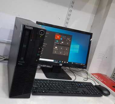 Manama, Computers, BHD 35,  LENOVO Core I5 Computer Set With 19" HD Wide Monitor 8GB RAM + 500GB HDD Ready Win 10 Pro