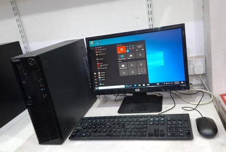 Manama, Electronics, BHD 35,  LENOVO Core I5 Computer Set With 19" HD Wide Monitor 8GB RAM + 500GB HDD Ready Win 10 Pro