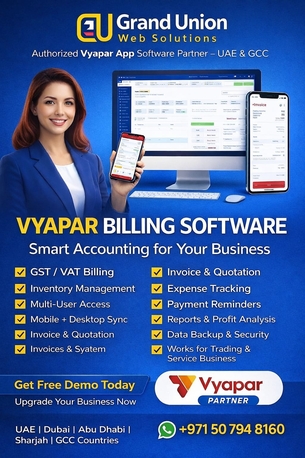 Muscat, Accounting, Accounting Software Vyapar App Partner In The UAE And GCC, Grand Union
