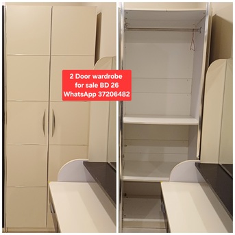 Manama, Furniture, BHD 26,  ✅️ 2 Door Wardrobe For Sale In Good Condition With Delivery