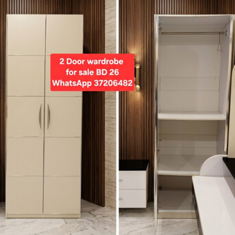 Manama, Furniture, BHD 26,  ✅️ 2 Door Wardrobe For Sale In Good Condition With Delivery