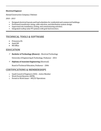 Dammam, Job Seekers, Electrical Engineer