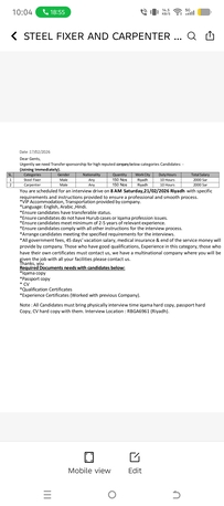 Jeddah, Jobs, HAIRING POST