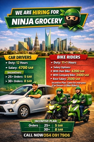 Riyadh, Jobs, Drivers And Riders