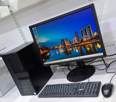 Manama, Computers, BHD 118,  DELL Core I7 8th Generation Computer Set 22" Full HD Monitor DDR4 8GB RAM + NVMe SSD 256GB