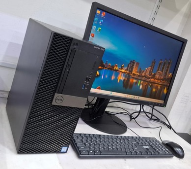 Manama, Electronics, BHD 118,  DELL Core I7 8th Generation Computer Set 22" Full HD Monitor DDR4 8GB RAM + NVMe SSD 256GB