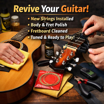 Jubail, Musicians, Guitar String Change & Full Cleaning Service &ndash; Jubail (Includes Strings)