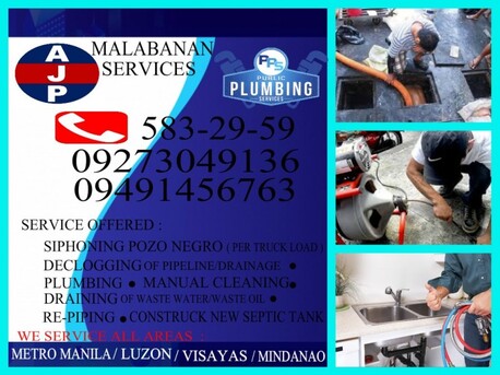 Manila, Labor/Moving, NO.1 SARIAYA MALABANAN 09273049136 SEPTIC TANK SIPHONING SERVICES