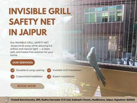 Jaipur, Business, Durable Invisible Grill Safety Net In Jaipur