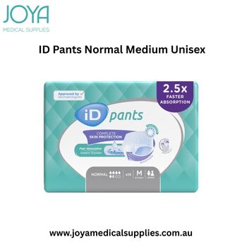 Sydney, Health & Beauty Items, ID Pants Normal Medium Unisex 80-120cm 1045ml - Joya Medical Supplies | Australia