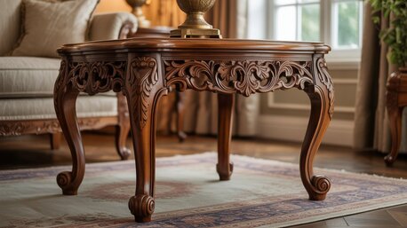 Mumbai, Furniture, INR 79990,  Solid Wood Handcarved Wooden Center Tables For Elegant Homes
