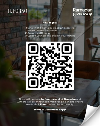Dubai, Restaurants, Ramadan Giveaway Win A Lenovo Tab At IL Forno