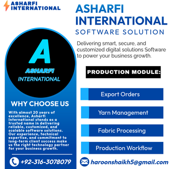 Karachi, Software Development, Production Module &ndash; Smart Manufacturing Control Software