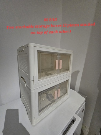 Riyadh, Household Items, Sar 80,  Stackable Storage Boxes