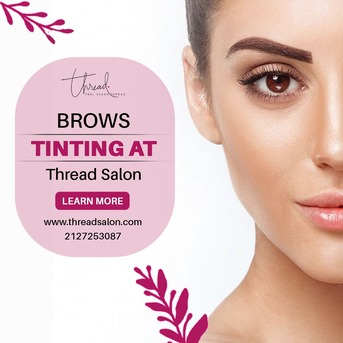 New York, Beautician, Brows Tinting At Thread Salon