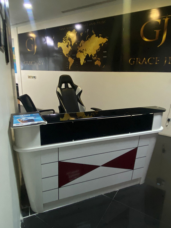Al Seef, Furniture, BHD 325,  Urgent Sales Of Second Hand Work Station 4 Per And Reception Table