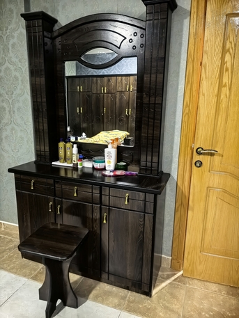 Riyadh, Furniture, SAR 1250,  Full Bedroom Set (king Size Bed, Wardrobe, 2 Side Table, Cupboard, Dressing Table