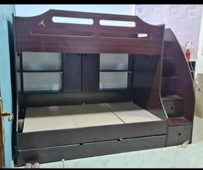 Mushrefah, Household Items, SAR 550,  Wooden Bunk Bed For Sale &ndash; &ndash; Good Condition, Great Price
