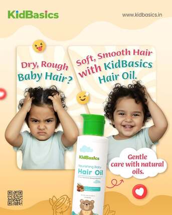 Haryana, Health, Best Hair Oil For Newborn: Pure & Safe Care : KidBasics