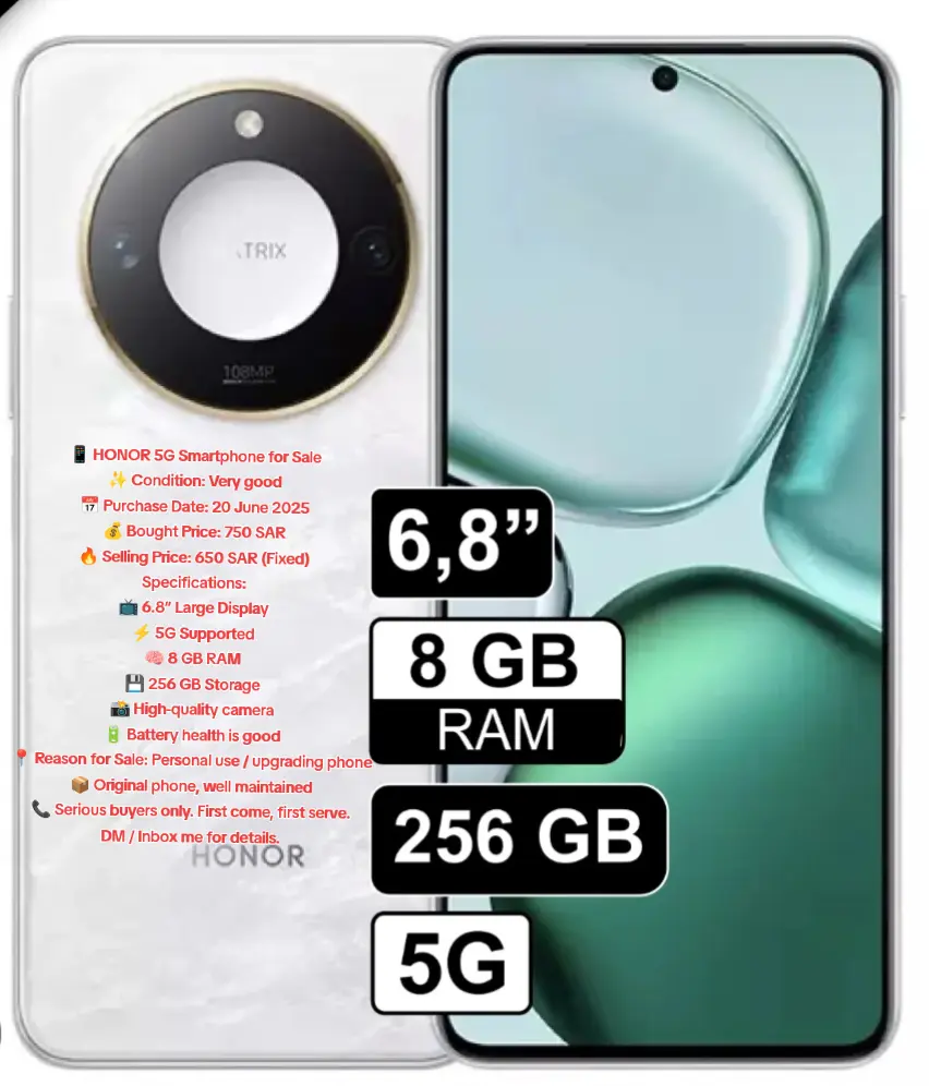 Olaya, Electronics, SAR 6500,  Selling Honor X9c Smartphone