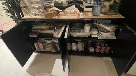 Riyadh, Furniture, Excellent Attractive Dinning Buffet - Al Mutlaq Brand - Black For The Best Offer
