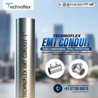 Sanad, Electrical & Plumbing, EMT Conduit Pipe By Technoflex In Gulf Countries &ndash; Reliable Protection For Modern Wiring