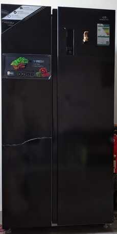 Riyadh, Appliances, SAR 1300,  Classpro Side By Side Refrigerator 14.2Cu.ft, Freezer 7.8Cu.ft, Inverter Compressor, Black