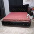 SAR 650,  Complete Bed Set Including Mattress, 6 Door Wardrobe, 2 Side Table, Dresser Table & Mirror