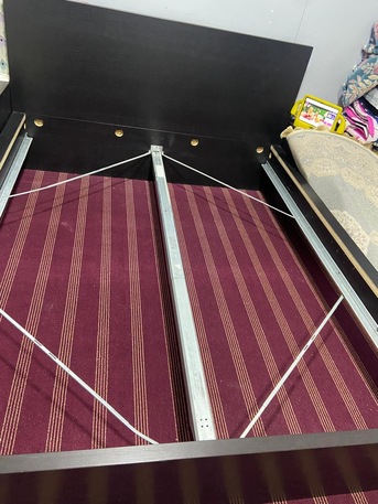 Al Malaz, Furniture, SAR 700,  Selling Ikea Queen Size Bed, 2 Mattress, And Carpet