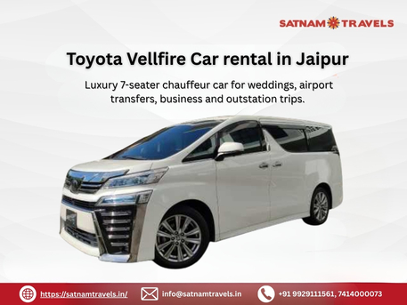 Jaipur, Travel, Book Jaipur Toyota Vellfire Hire For Luxury Journeys