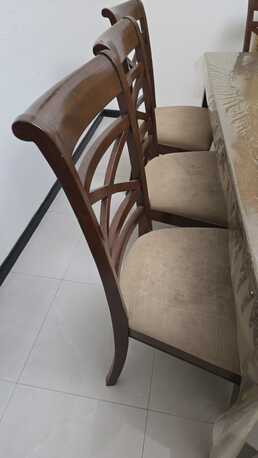 Umm Al Hassam, Furniture, BHD 120,  Wooden Dining Table With 8 Chairs