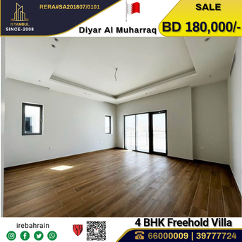 Muharraq, Real Estate For Sale, BHD 180000,  4 BR,  High Quality Freehold Villa For Sale In Diyar Al Muharraq