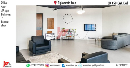 Manama, Offices, BHD 450,  67 Sq. Meter,  Office, Diplomatic Area - BD 450 (slightly Negotiable) Excl WSDP052